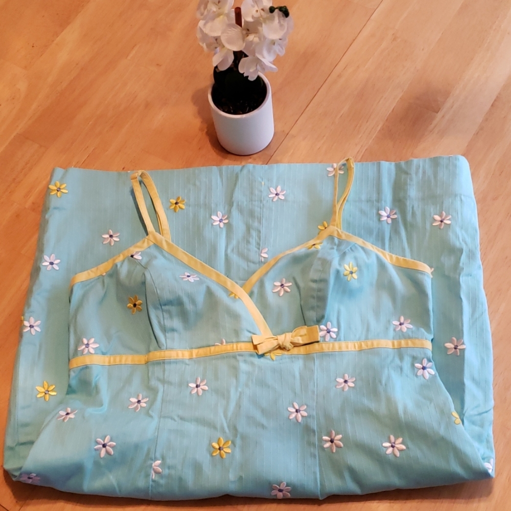 Lilly Pulitzer Blue Daisy Sundress,  Size MM (XL)